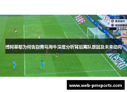 博阿基耶为何告别青岛海牛深度分析背后离队原因及未来动向